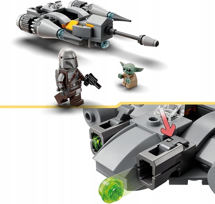 LEGO Star Wars Myśliwiec N-1 Mandalorianina w mikroskali klocki 75363 Grogu