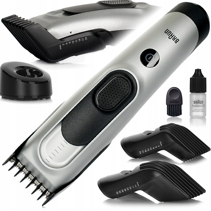 MASZYNKA GOLARKA DO WŁOSÓW BRAUN SERIES 7 HC7390LSP Ni-MH + STAND + NASADKI