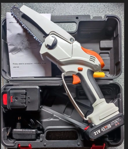 Pilarka łańcuchowa akumulatorowa 21V 5CALE+2AKU