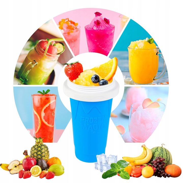 Kubek do Lodów Granity Sorbetów Slushy Koktajli Mrożonych 330ml