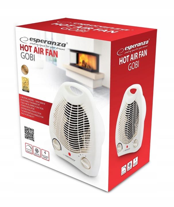 FARELKA GRZEJNIK TERMOWENTYLATOR ESPERANZA 2000W