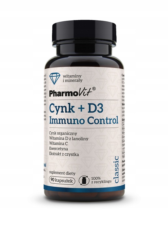 Cynk + D3 Immuno Control 90 kaps | Classic Pharmovit