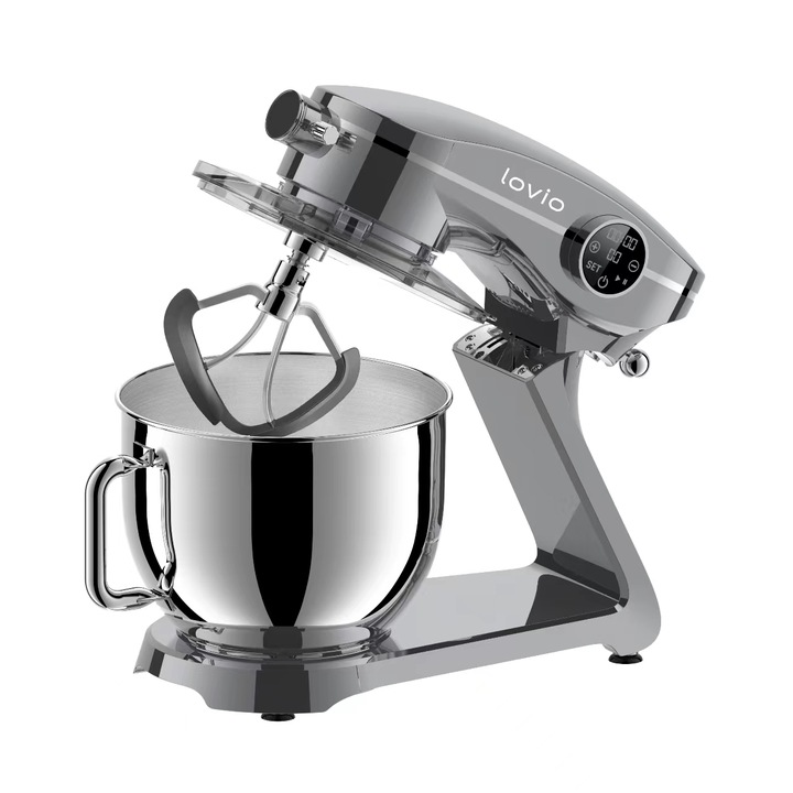 Robot kuchenny mikser planetarny z misą metalowa obudowa 1800W 6,5L LOVIO