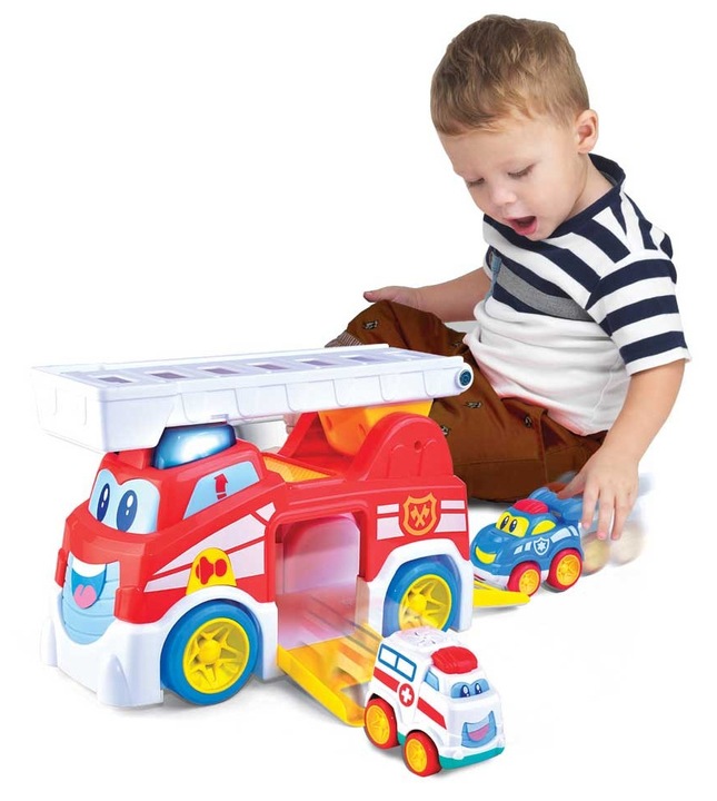 Dumel EKIPA RATOWNICZA ZBYSIA INTERAKTYWNY WÓZ STRAŻ POŻARNA i 2 AUTKA