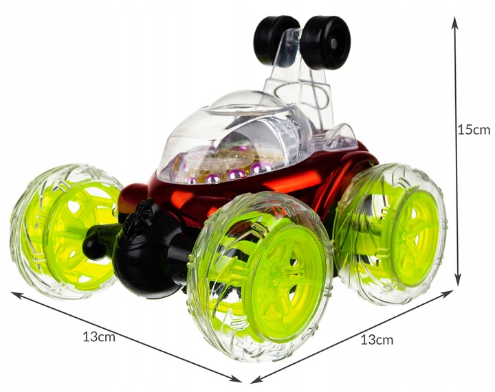 SAMOCHÓD STEROWANY AUTO TWISTER AKROBATA DUŻY LED