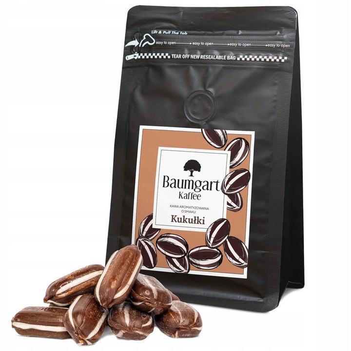 Kawa Mielona Smakowa KUKUŁKA 200g 100% Arabica Świeżo Palona Baumgart