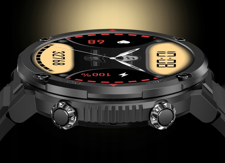 ZEGAREK MĘSKI SMARTWATCH SHD 400px CIŚNIENIOMIERZ PULSOMETR ROZMOWY PL MENU