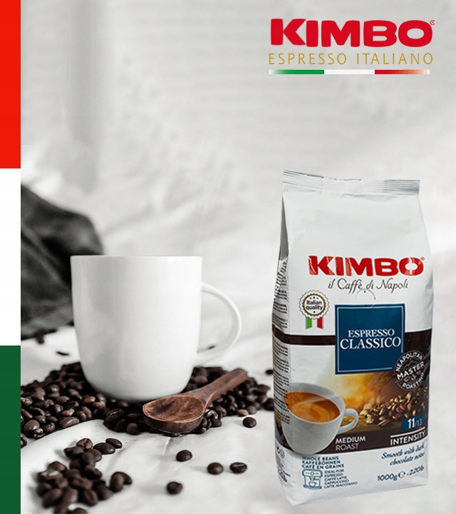Kawa ziarnista KIMBO ESPRESSO CLASSICO 1 kg + GRATIS videobook
