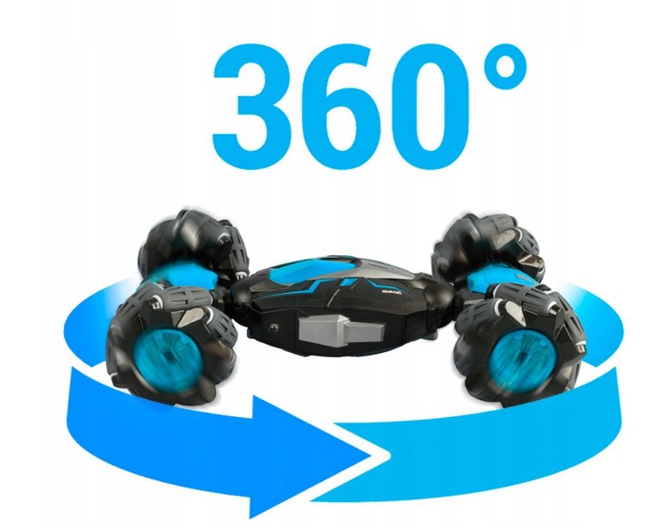 SAMOCHÓD ZDALNIE STEROWANY RC RĘKĄ GESTAMI PILOT AUTO PODŚWIETLENIE LED 4x4