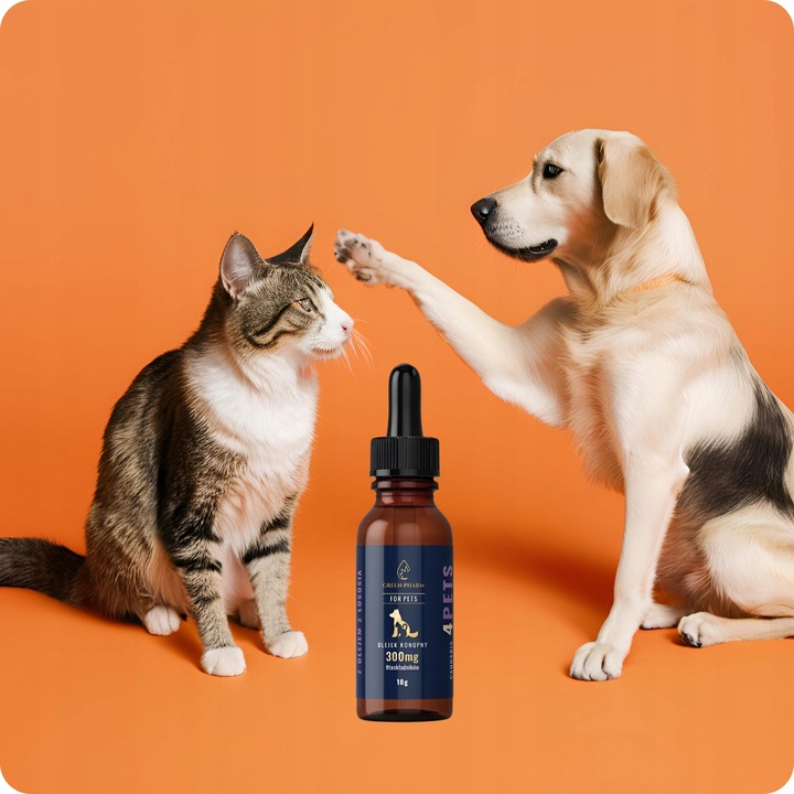Olejek CBD 3% | Dla Psa| Dla Kota 300mg 11ml | Weterynaryjny | Bez THC