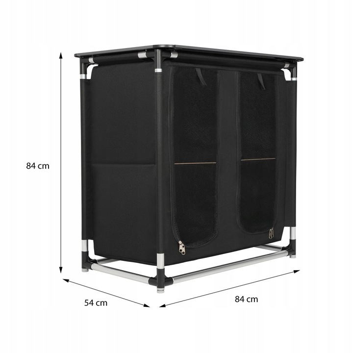 Szafka Turystyczna Kempingowa Składana Przenośna Z Blatem Wolnostojąca NILS