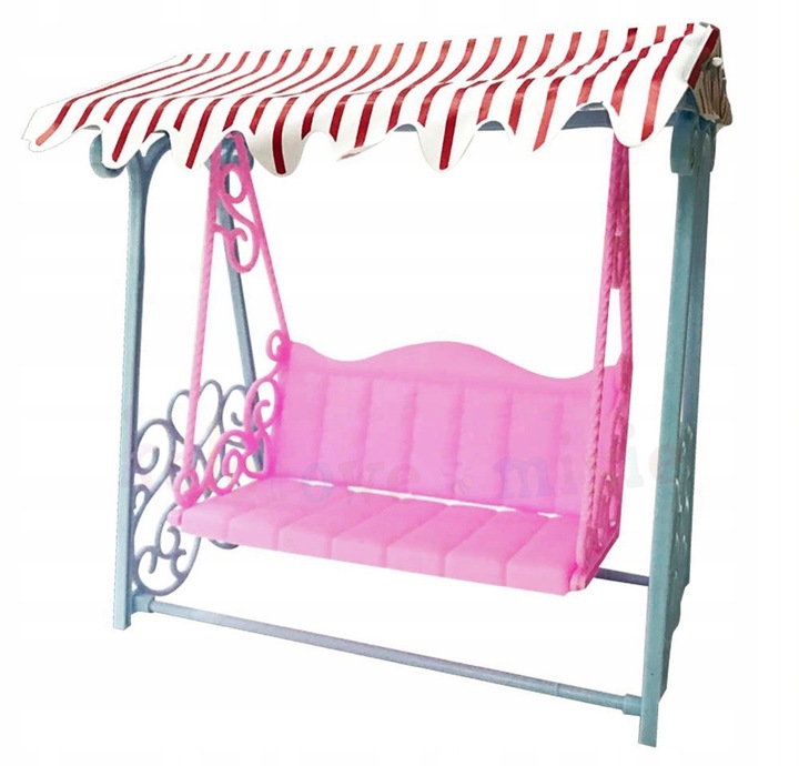 HUŚTAWKA MEBELKI 1866 domek dla lalek do domku zestaw meble akcesoria