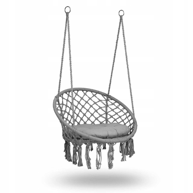 HUŚTAWKA BOCIANIE GNIAZDO Ogrodowa Szara xxl