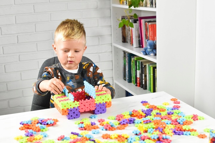 KLOCKI WAFLE KONSTRUKCYJNE MELI Basic 300 El MINI PUZZLE GOFRY EDUKACYJNE