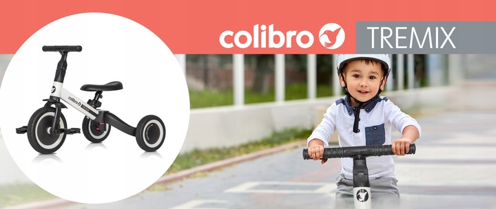 Rowerek dziecięcy jeździk trójkołowy TREMIX 4w1 Dzieci od 12 m do wagi 25kg