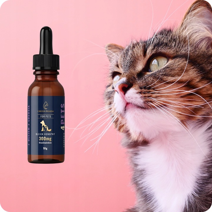 Olejek CBD | Dla Kota 3% | Olejek Konopny Dla Kota | Weterynaryjny| Bez THC
