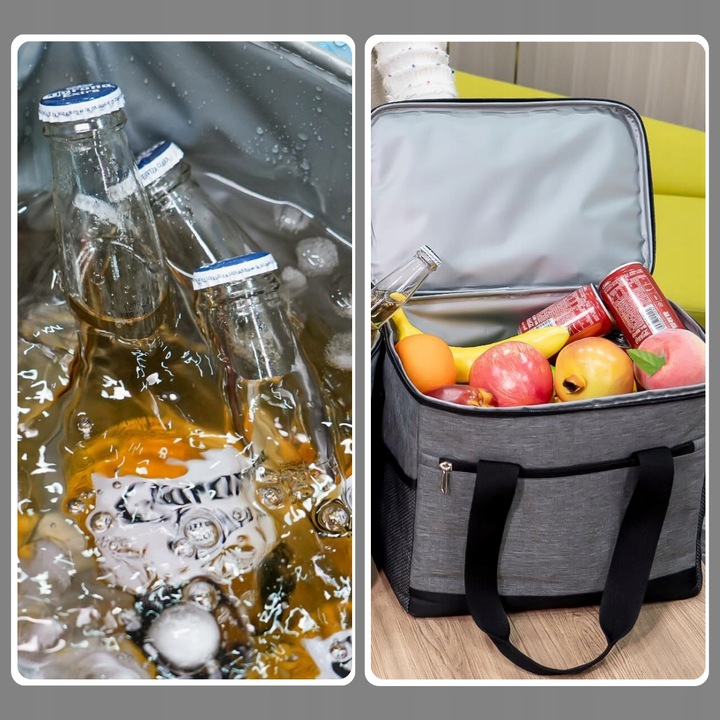 TORBA TERMICZNA TERMOIZOLACYJNA NA PLAŻĘ PODRÓŻNA LODÓWKA TURYSTYCZNA 20L