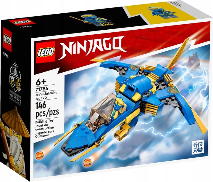 LEGO NINJAGO 71784 SAMOLOT JAYA NIEBIESKI NINJA