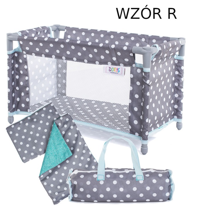 Doris ŁÓŻECZKO DLA LALEK KOJEC + POŚCIEL + TORBA