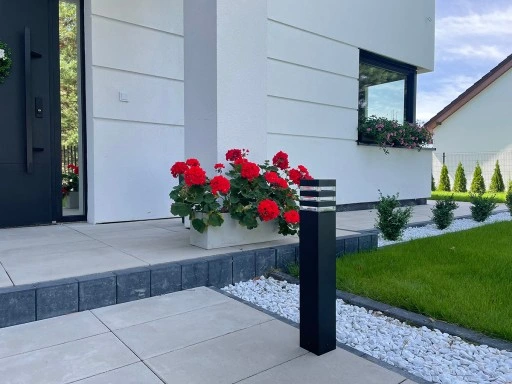 Lampa Ogrodowa stojąca słupek ogrodowy 80 cm E27