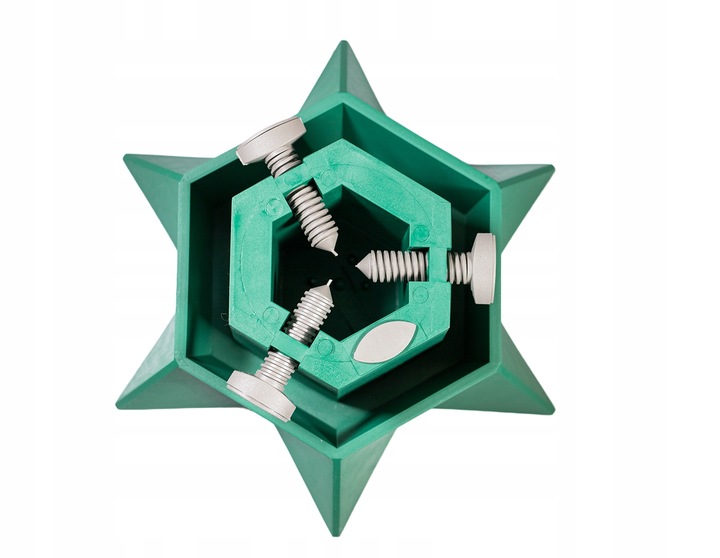 STOJAK CHOINKOWY GWIAZDA DLA CHOINEK DO 2 METRÓW ZIELONY