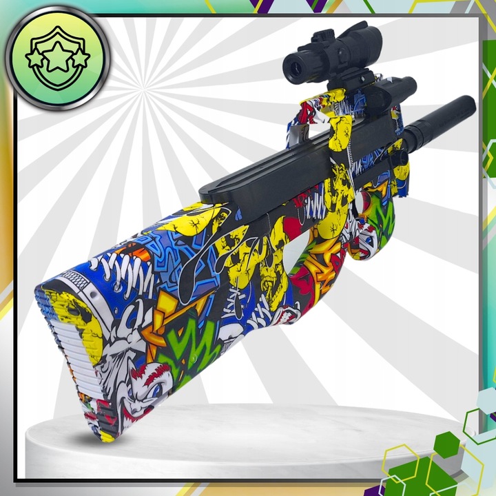 _ P90 PISTOLET KARABIN AUTOMAT NA KULKI ŻELOWE_