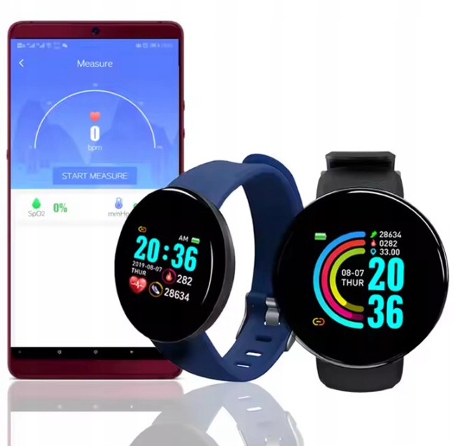 Zegarek damski MK-Tech SMARTWATCH krokomierz pulsometr