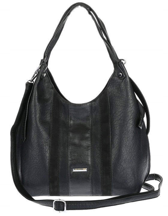 Torebka Damska Listonoszka Worek Shopper Torba na Ramię RS25047H Czarna