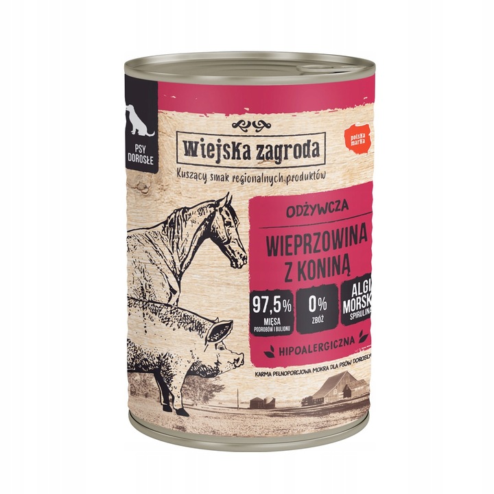 Karma Wiejska Zagroda zestaw 6 x 400g Mix Smaków
