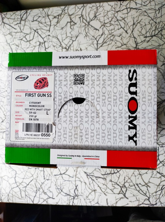 Kask Suomy First Gun RED r. L 59-62 Smart Strap