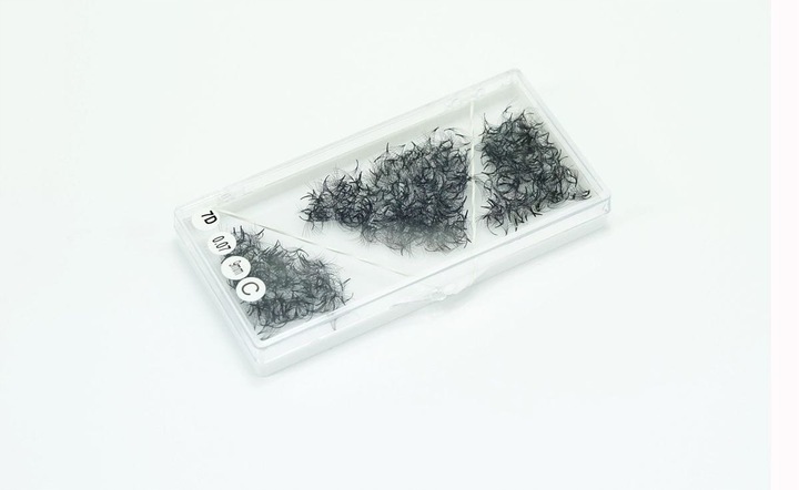 WACHLARZYKI RZĘSY KĘPKI 7D-0,07 C-1000 SZT#471-09