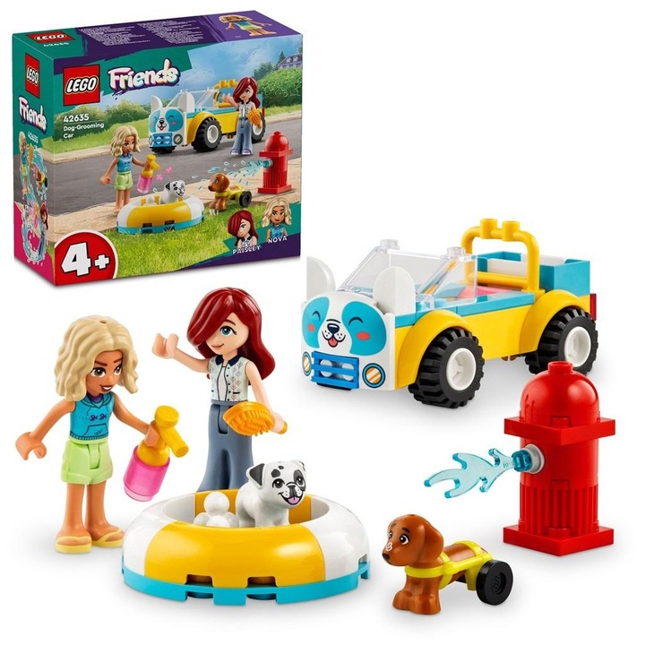 PREZENT LEGO dla 4, 5 latki FRIENDS 42635 Samochód do pielęgnacji psów +