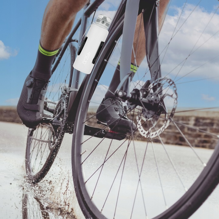 BUTELKA NA WODĘ BIDON SPORTOWY MOTYWACYJNY Z MIARKĄ USTNIKIEM TRITAN 1L