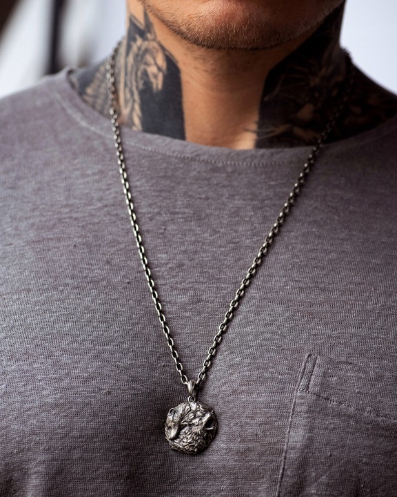 Srebrny wisiorek PAIR OF WOLVES