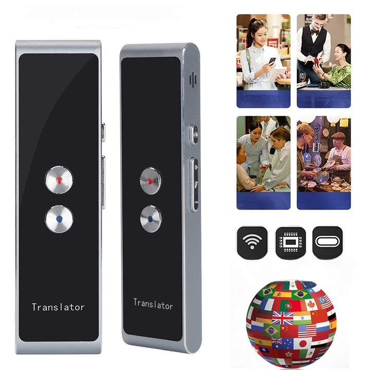 Translator Głosowy T8 Z Bluetooth 4.0 i Wsparciem Android/iOS