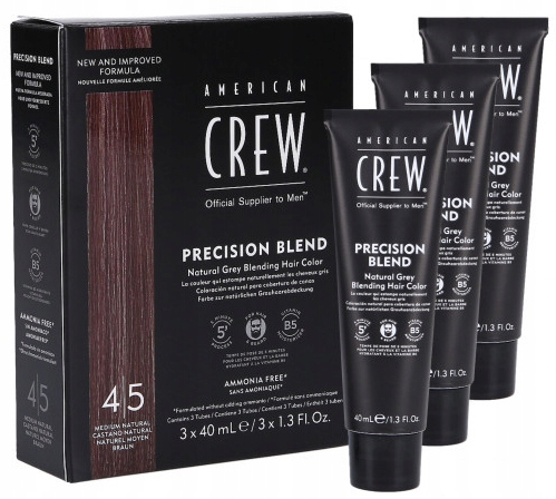 Odsiwiacz AMERICAN CREW dla mężczyzn Precision Blend Natural 4-5 3x40ml