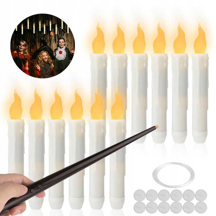 Lampka W Pływające Świeca Led Dekoracja Harry Potter Magic Wand, Dekoracja