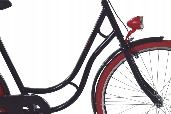 Rower Damski Polski Miejski 28 Retro + kosz