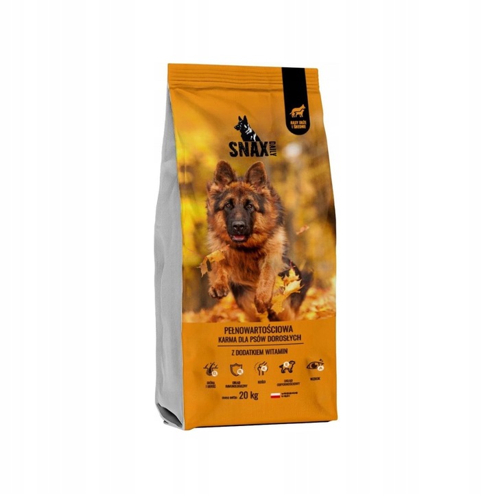 Snax Daily karma sucha mix smaków 20 kg dla Owczarka Labradora