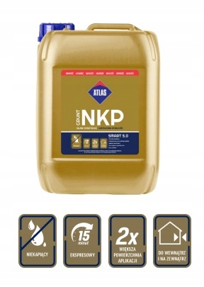 Silnie penetrujący i wzmacniający Grunt NKP ATLAS 5l