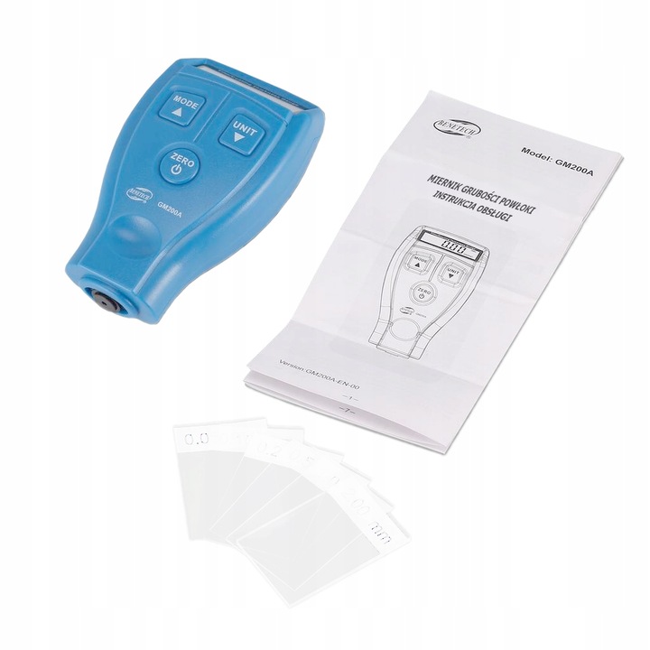 MIERNIK TESTER CZUJNIK GRUBOŚCI POWŁOKI LAKIERU MATERIAŁÓW STAL ALUMINIUM