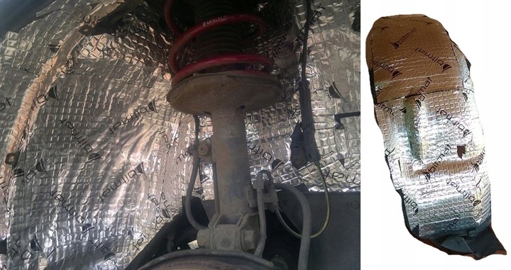 MATA WYGŁUSZAJĄCA BUTYLOWA BITUMICZNA 100x50 cm z klejem redukcja wibracji