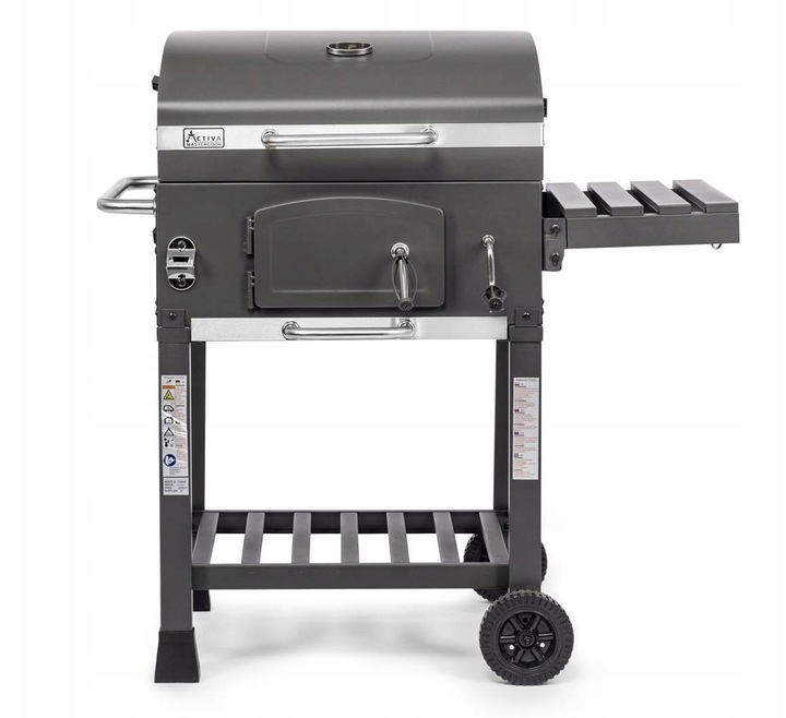 Grill Węglowy Activa Mastercook Angular Ruszt Żeliwny 57,5 x 42,0 cm