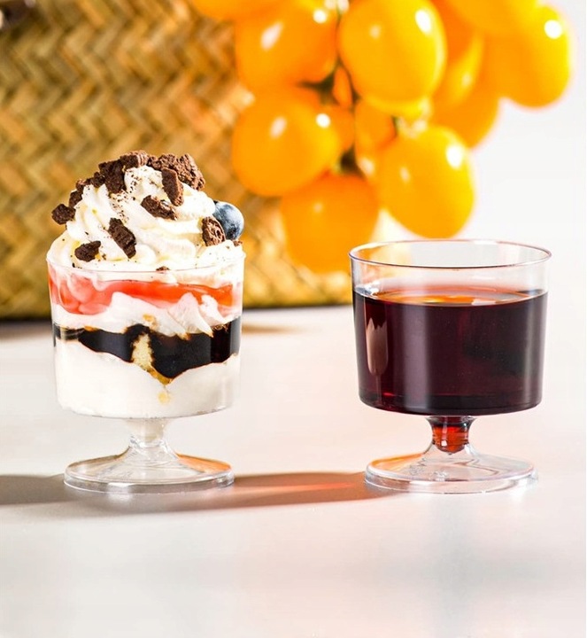 PUCHARKI DESEROWE KIELISZKI DO DESERÓW DRINKÓW DEGUSTACJI OKRĄGŁE 200ml 10