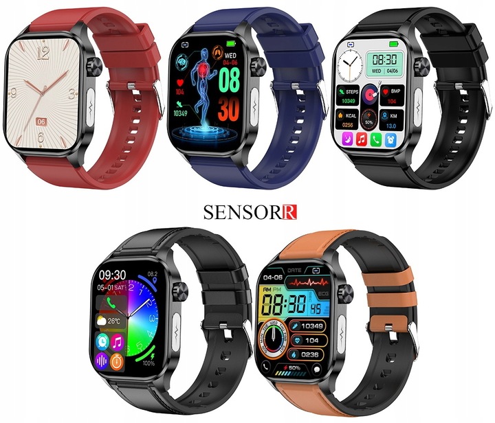 ZEGAREK MĘSKI SMARTWATCH EKG POMIAR CUKRU CIŚNIENIE TEMPERATURA ROZMOWY PL