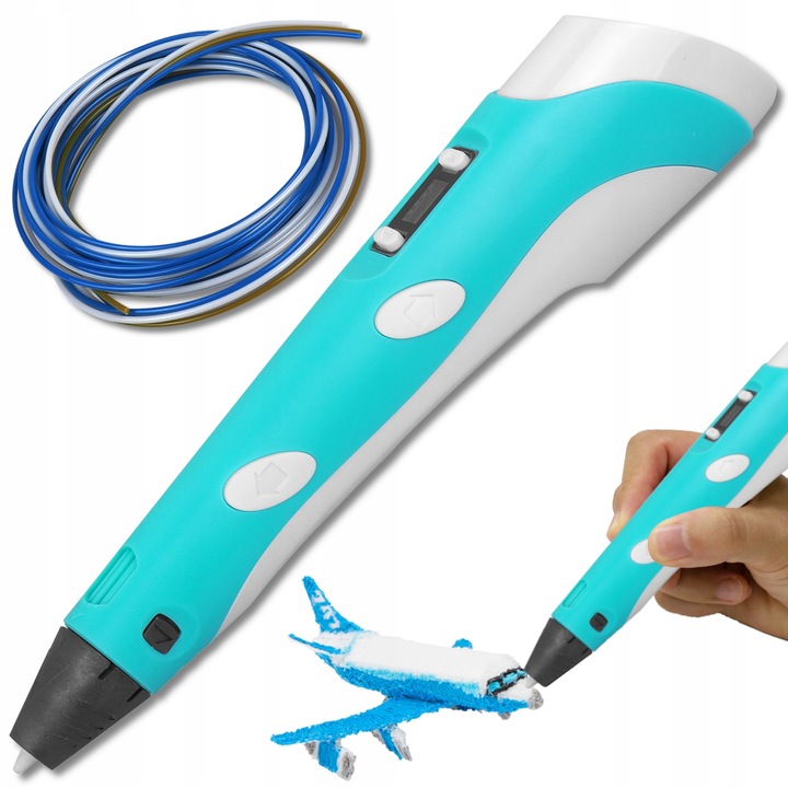 ZESTAW MAGICZNY DŁUGOPIS DRUKARKA 3D PEN KOLOROWE WKŁADY TABLET GRAFICZNY