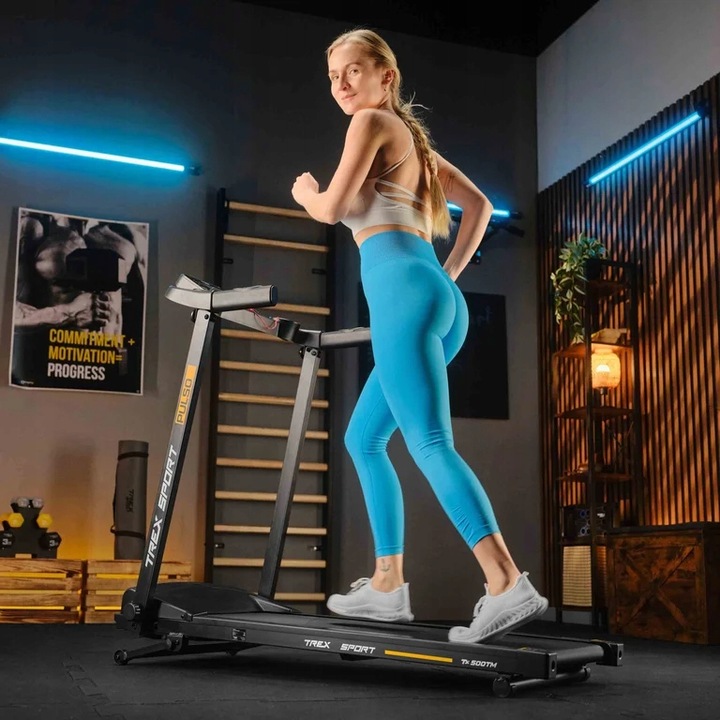 Bieżnia elektryczna składana domowa treningowa kąt nachylenia Trex Sport