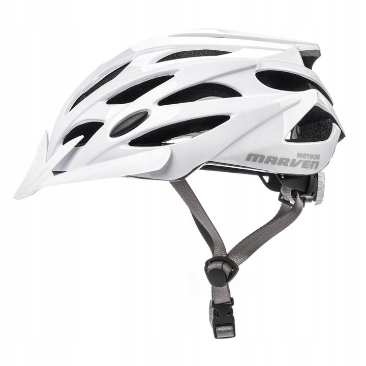 Kask rowerowy z daszkiem lekki regulowany na rower Meteor Marven M 55-58 cm