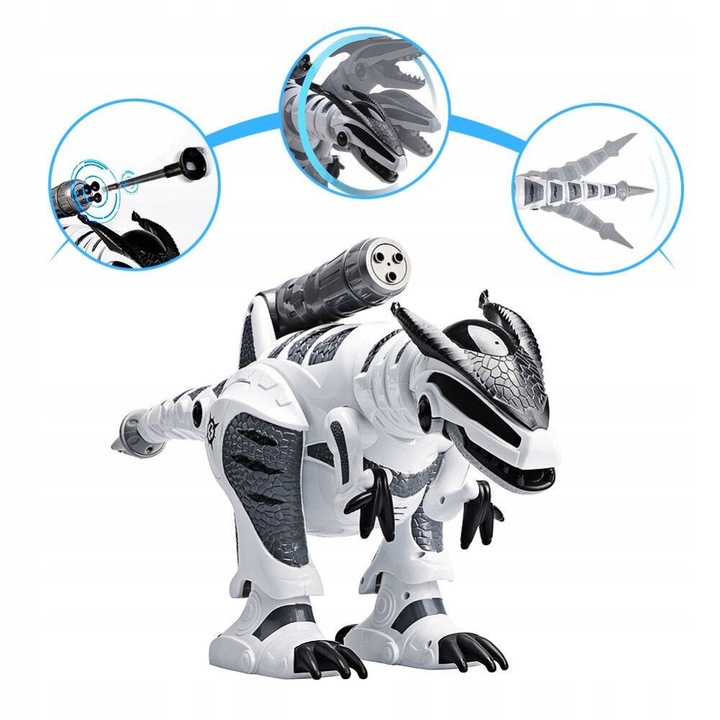 ROBOT T-REX DINOZAUR STEROWANY ZABAWKA DLA DZIECI NA PILOT Z PROGRAMOWANIEM