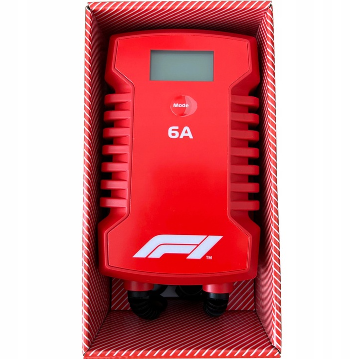 MOCNY PROSTOWNIK DO AKUMULATORÓW SAMOCHODOWY AUTOMATYCZNY ŻEL LCD 6A 6V 12V